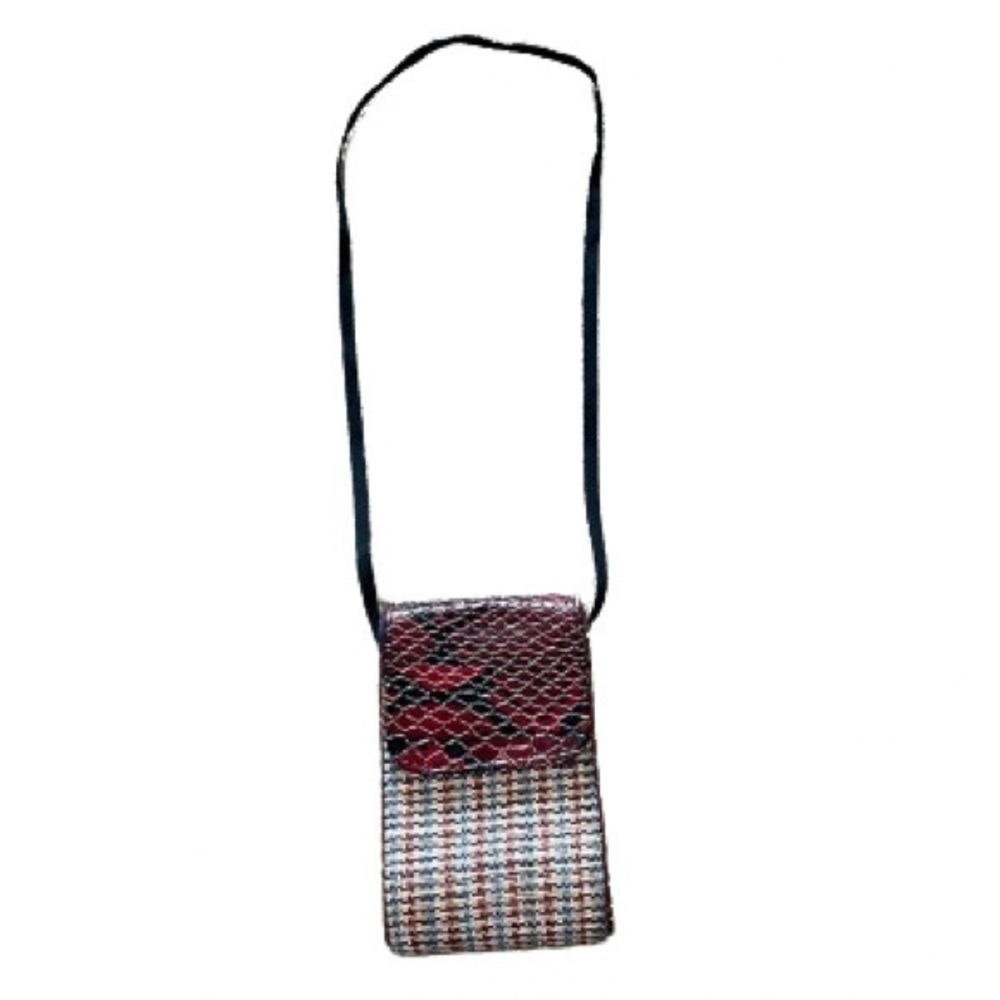 Snakeskin Small Rectangular Hard Case Crossbody - image 1